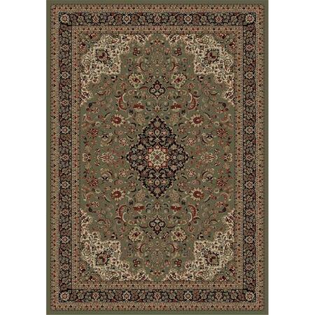 CONCORD GLOBAL TRADING 5 ft. 3 in. x 7 ft. 7 in. Persian Classics Medallion Kashan - Green 20855